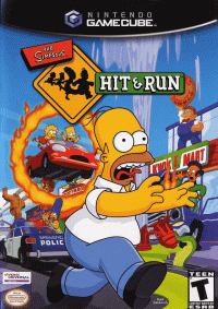 The Simpsons Hit and Run Gamecube US box art